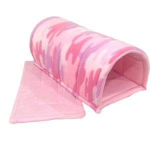 Tiny Tunnel Small Pet Hideout &quot;Pink Camo&quot; made-to-order, for rats, guinea pigs, ferrets, chinchillas, hedgehog, degu