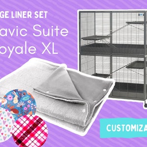 Savic Suite Royale XL Customizable Cage Liners 11-piece set for small animals
