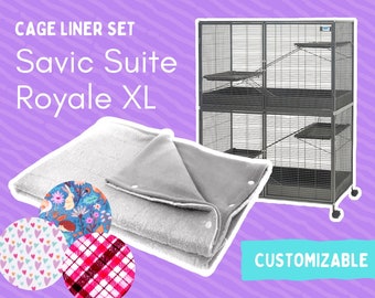 Savic Suite Royale XL カスタマイズ可能なケージライナー 小動物用 11 点セット