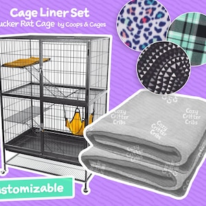 Customizable Cage Liners: Tucker Rat Cage by Coops & Cages for Small Animals, Rats, Sugar Gliders, Ferrets, Chinchillas