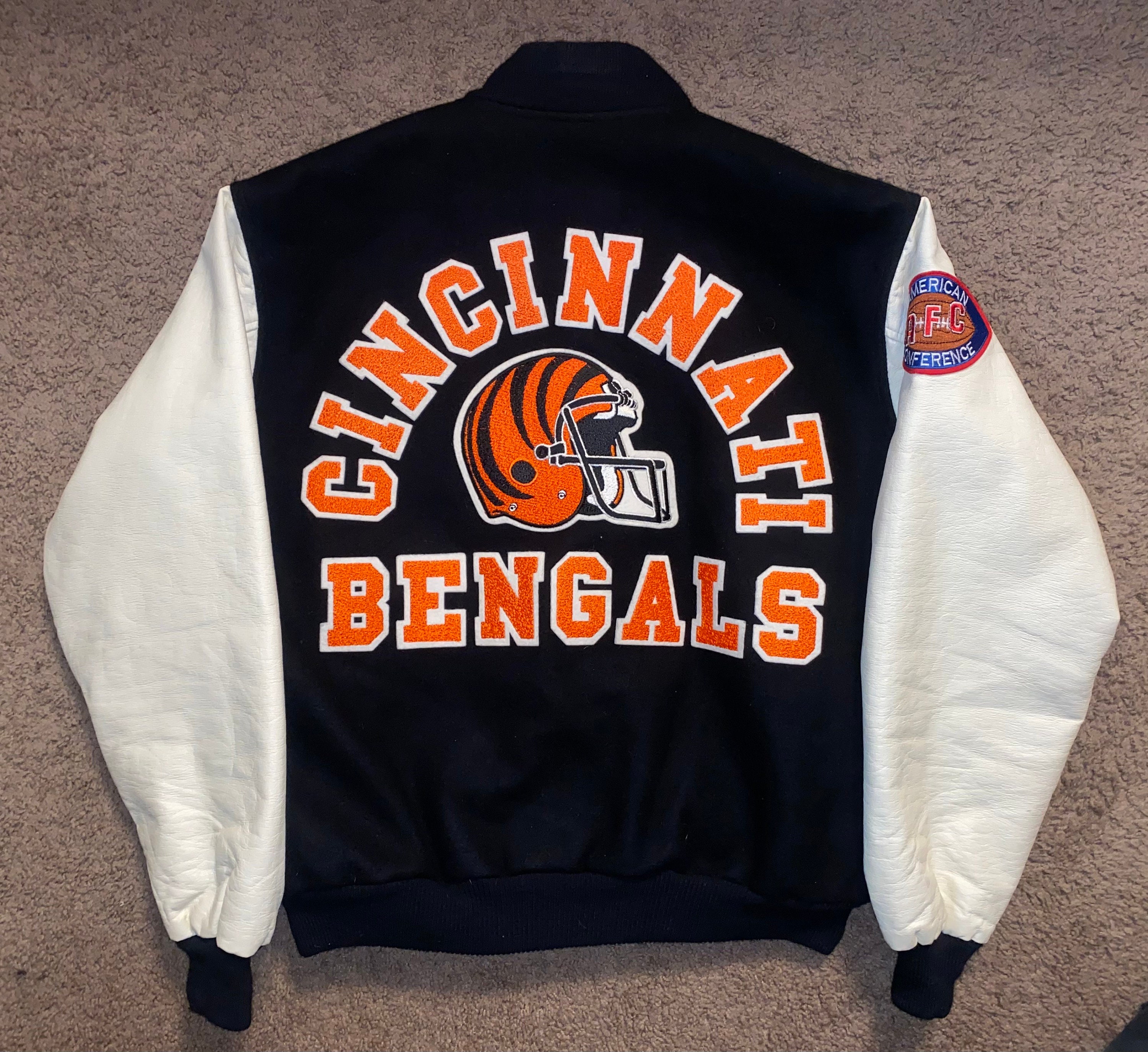 Vintage Krijtlijn Cincinnati Bengals Varsity Letterman Jacket Etsy