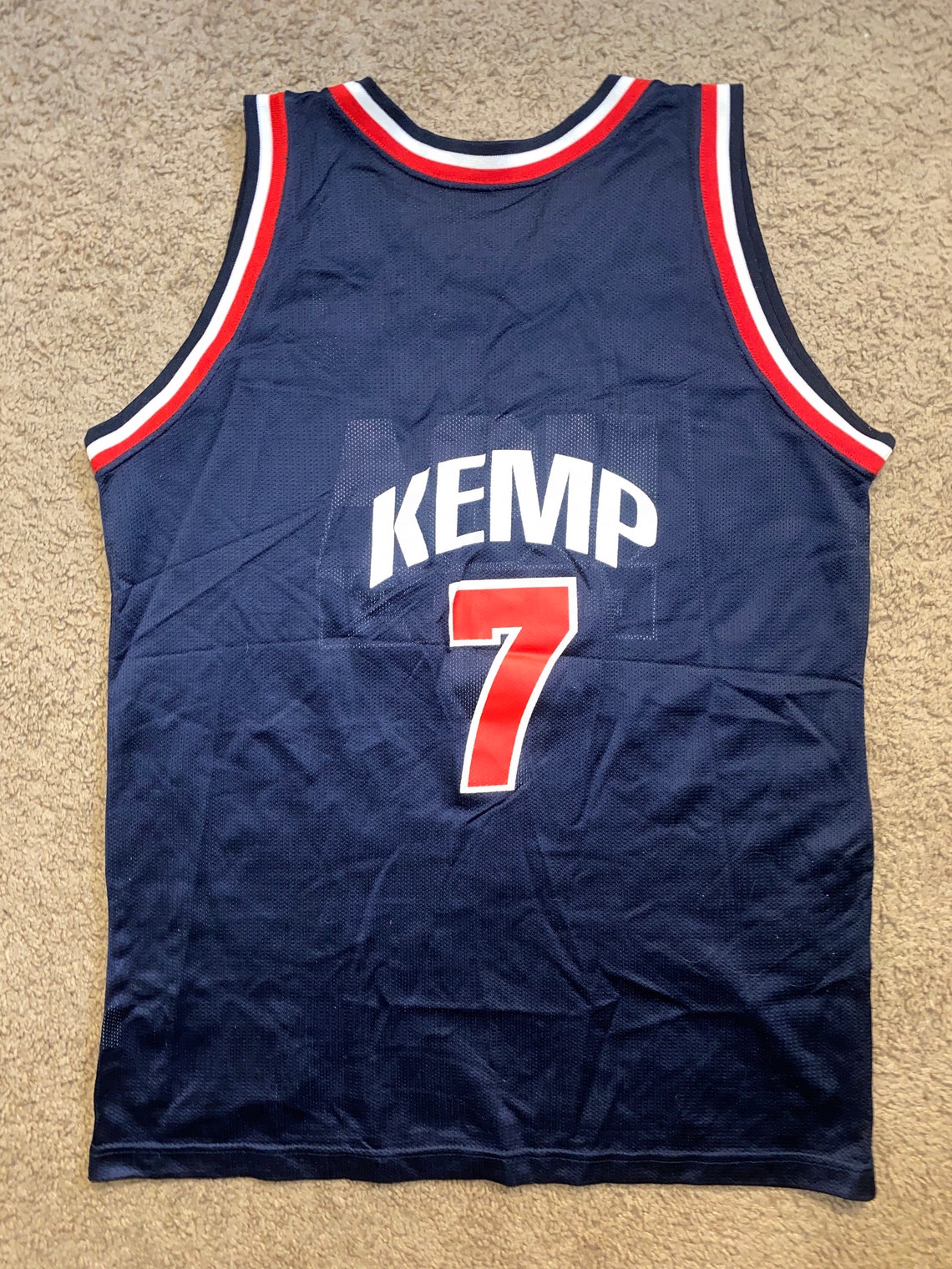 Vintage Champion Shawn Kemp Team USA Basketball Jersey Youth Etsy
