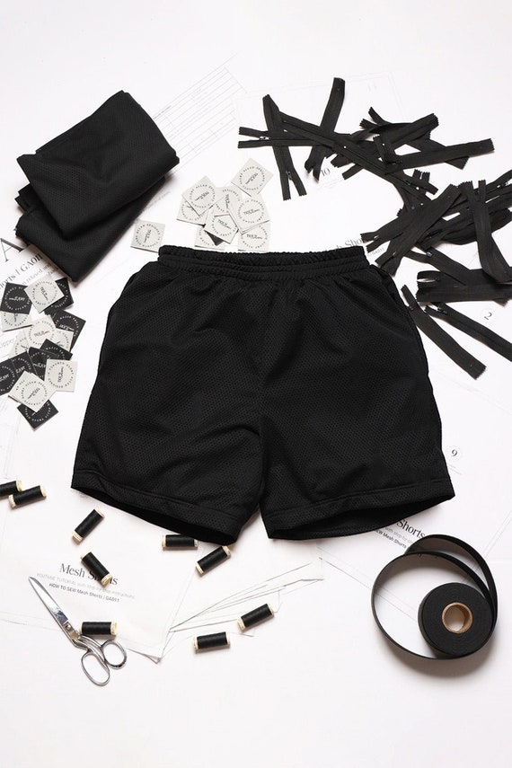 Mesh Shorts PDF Pattern with Video Tutorial - Mesh Shorts Sewing Pattern and Video