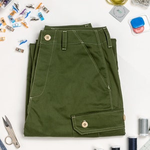 Cargo Pants PDF Pattern with Video Tutorial - Cargo Pants Sewing Pattern and Video