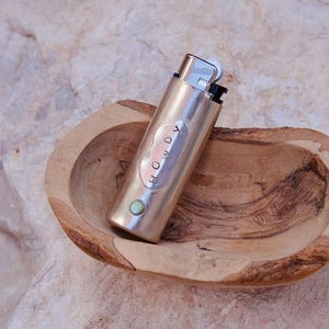 Turquoise and Silver Lighter Sleeve Case