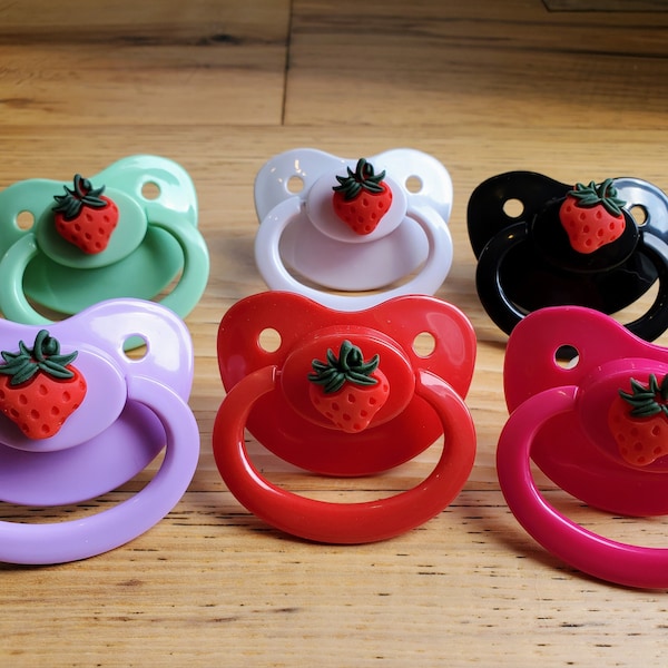 Strawberry Adult Size Pacifier