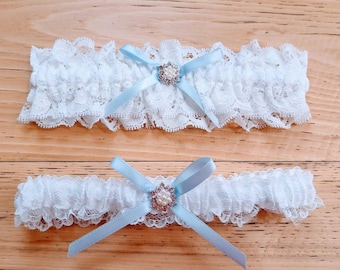 Wedding Garters - Keepsake and Toss Garters