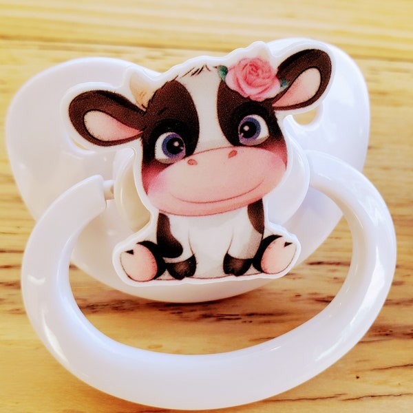 Cow Decorated Adult Size Pacifier
