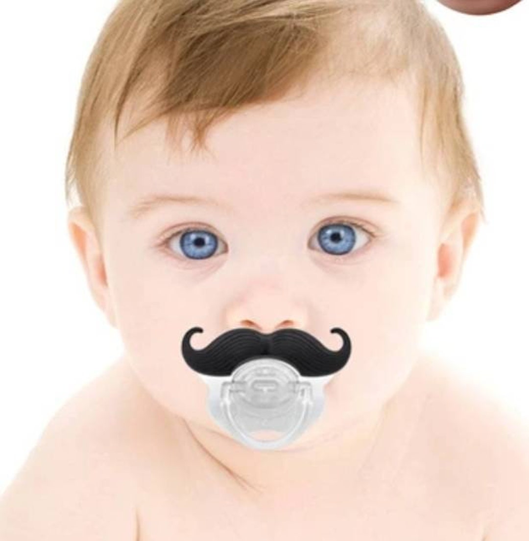 Chupete elegante para bebé Moustache - Wakabanga