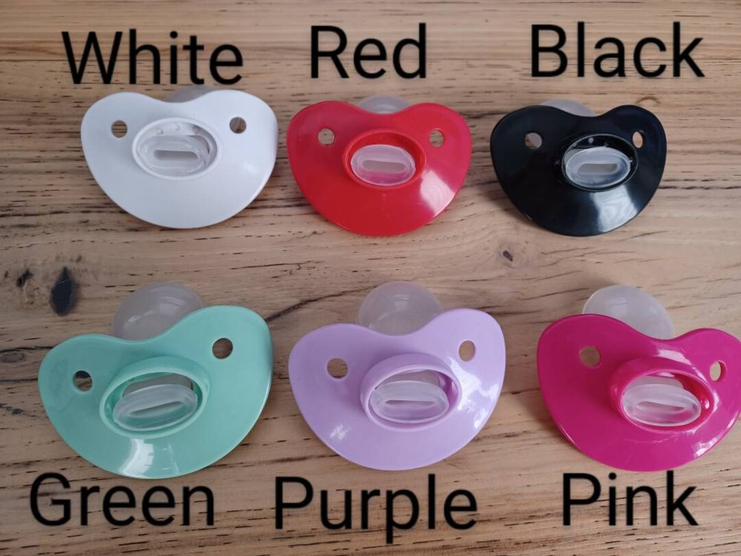 Build Your Own Adult Size Pacifier, fill in Personalization Box for