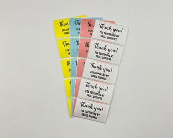 Thank You For Supporting my Small Business Stickers | Thank You Stickers | Small Business Stickers | Printed Stickers for Packaging