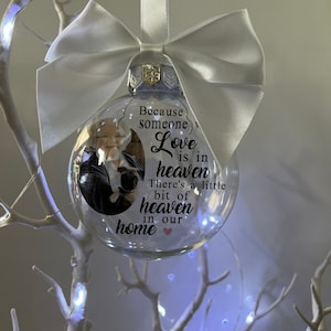 Photo Memorial Christmas Bauble Personalised Love First Christmas Babies First Christmas Family