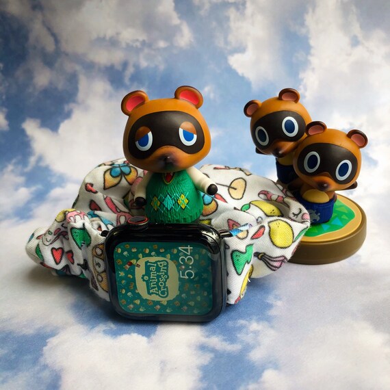 Animal Crossing Apple Watch Scrunchie Band Etsy