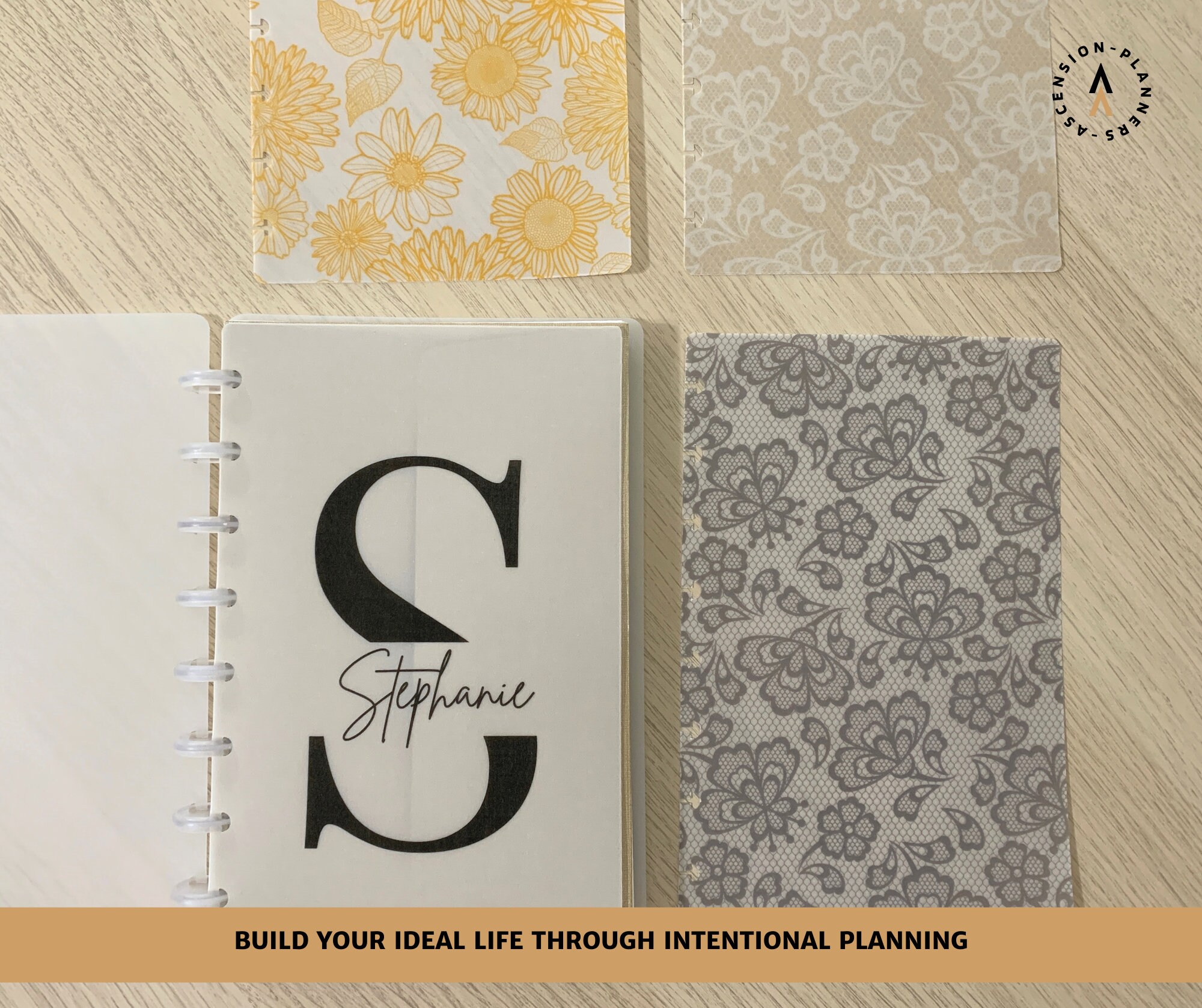 Frosted Plastic Planner Cover for Discbound Half Letter & Happy Planner