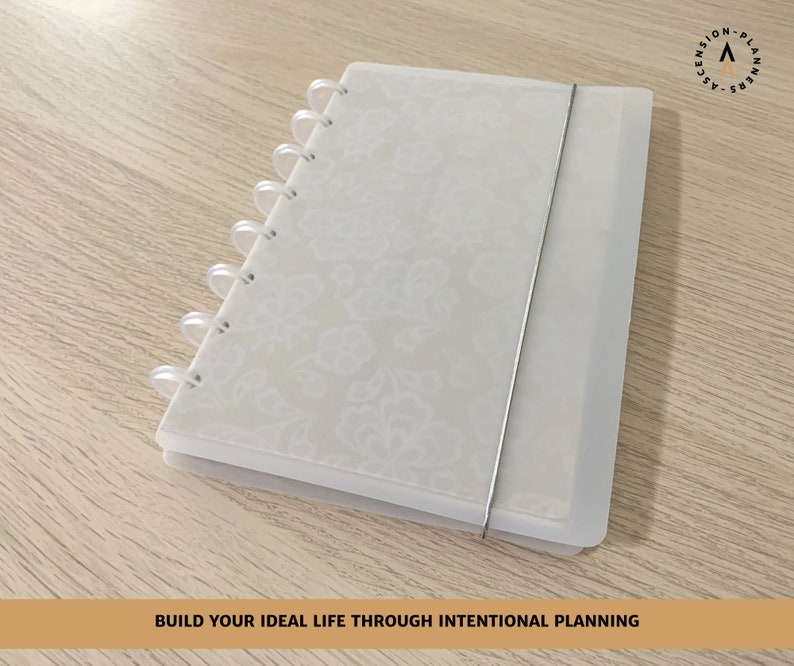 Frosted Plastic Planner Cover for Discbound Half Letter & Happy Planner