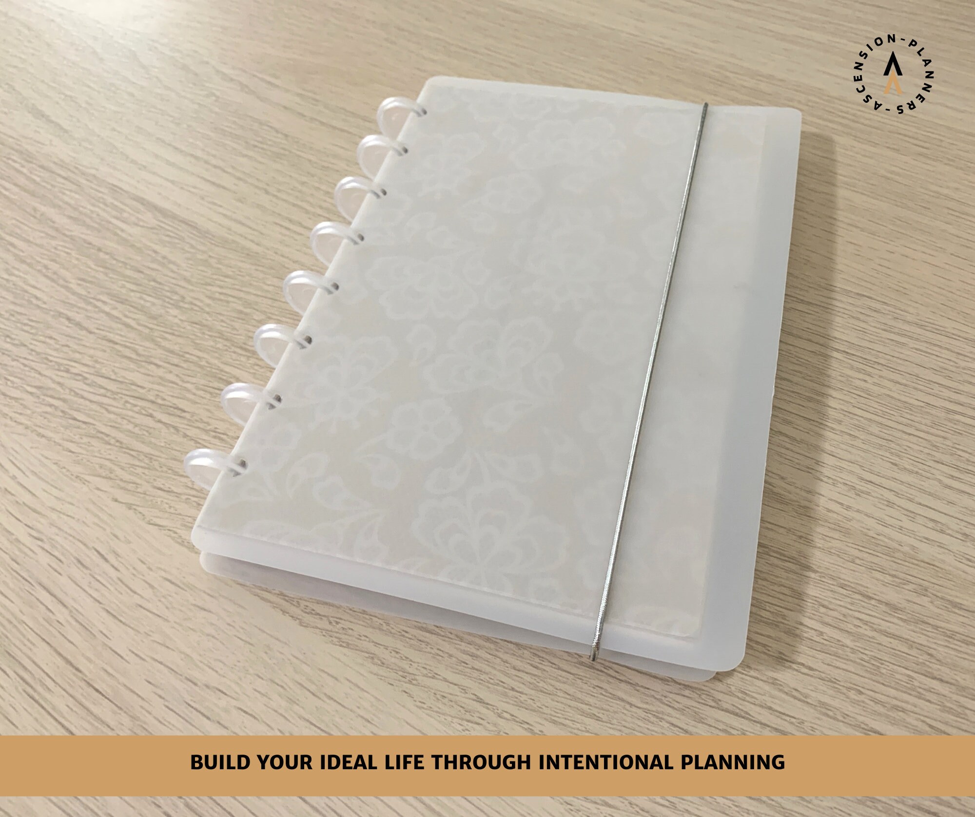 Frosted Plastic Planner Cover for Discbound Half Letter & Happy Planner