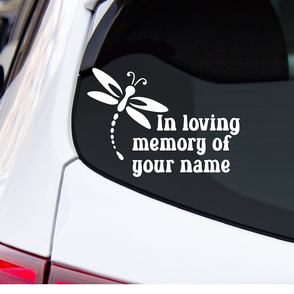 In Loving Memory Decal, Customized Memorial Car Decal