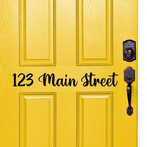 Front Door Address Decal, House Number Decal, Apartment Door Decal, Personalized House Warming Gift, Customized Gift