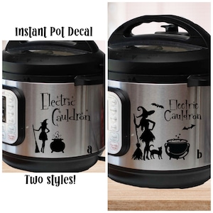Electric Cauldron Instant Pot Decal, Witch Cauldron Kitchen Decal, Pressure Cooker Decal