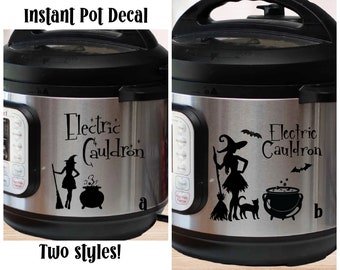 Electric Cauldron Instant Pot Decal, Witch Cauldron Kitchen Decal, Pressure Cooker Decal
