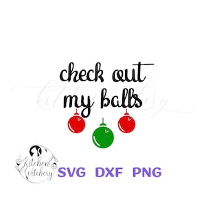 Sprawdź moje jaja SVG, zabawne święta SVG, święta SVG dla dorosłych, wulgarny humor