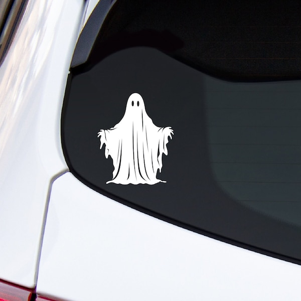 Ghost Car Decal, Ghost Laptop Decal, Spooky Ghost Decal, Goth Decal