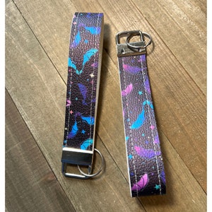 Halloween Bat Keychain, Bat Key Fob, Halloween Keychain, Stocking Stuffer