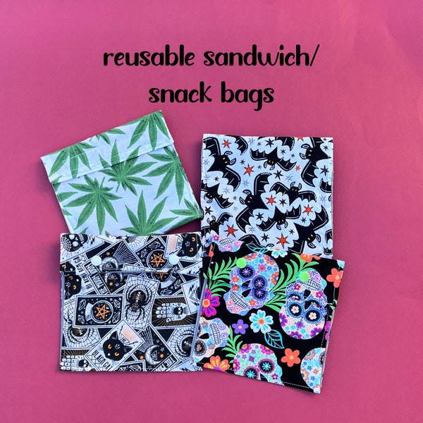 Reusable Sandwich Bags, Reusable Snack Bags