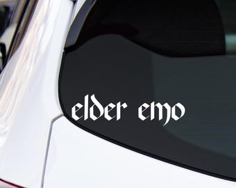 Elder Emo Vinyl Decal, Car, Laptop, or Phone