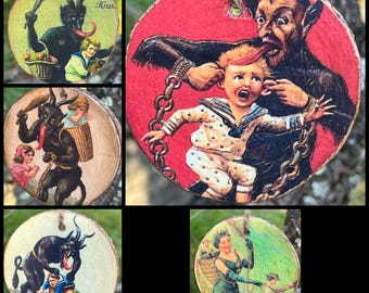 Krampus Ornament, Krampus Christmas Ornament, Merry Krampus  Ornament, Horror Christmas