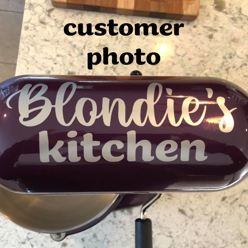Personalized Mixer Name Decal Kitchenaid Stand Mixer Decal - Etsy