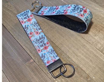 Fuck Keychain, Fuck Wristlet Key Fob, Swear Word Keychain, Fuck Off Keychain, Gift for Girlfriends, Stocking Stuffer