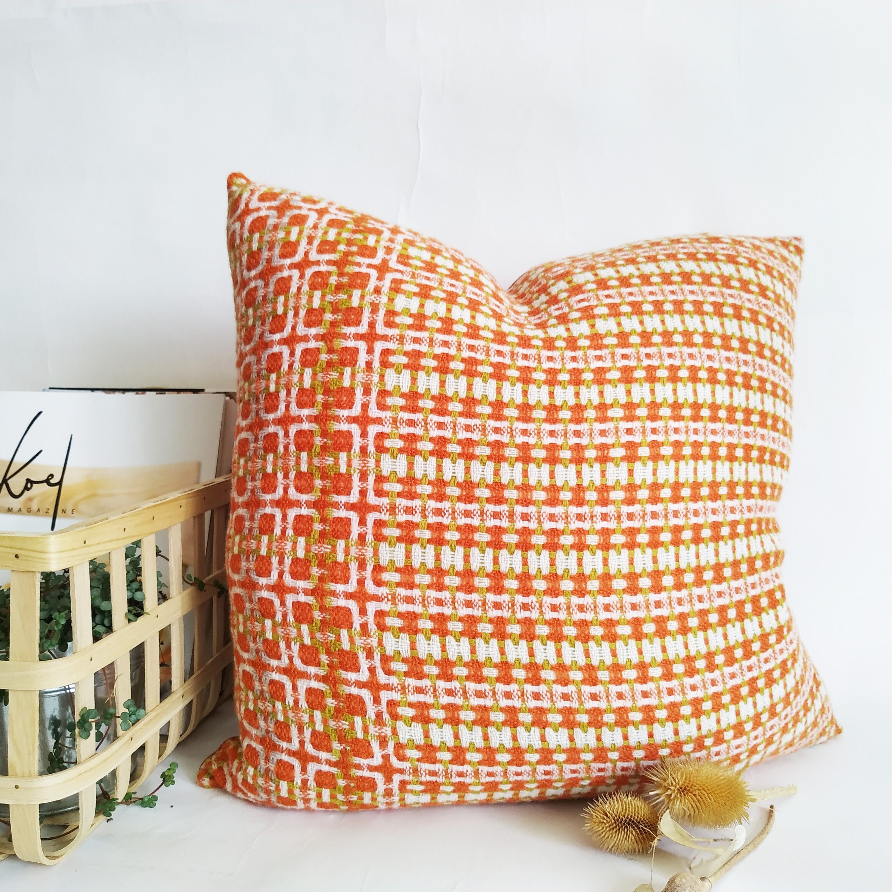 Housse de Coussin Tissée à La Main