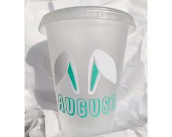 Holographic personalized kids Easter cups