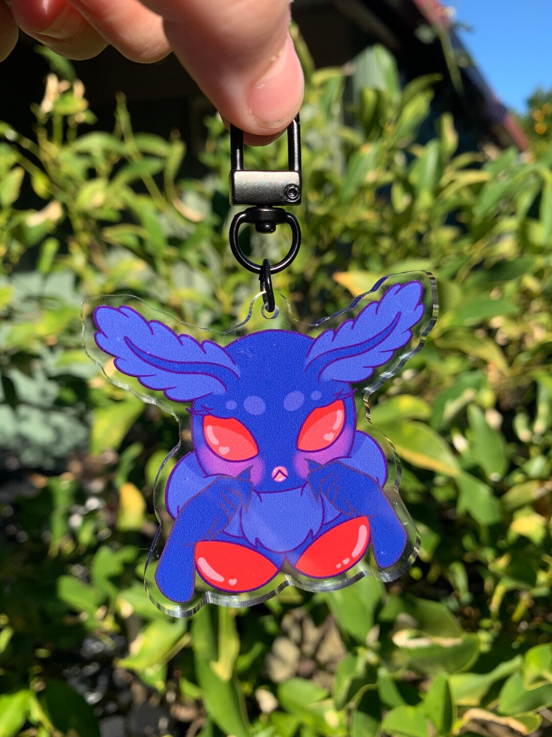 Mothman Key Chain Cute Mothman Femme Keychain - Etsy