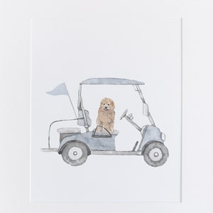 Goldendoodle Golf Wall Art | Golf Nursery Decor | Golf Art | Golf Nursery Art | Puppy Wall Art | Printable