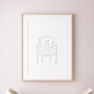 Bunny Nursery Decor | Bunny Nursery Prints | Bunny Nursery Wall Art | Bunny Print | Bunny Nursery Girl