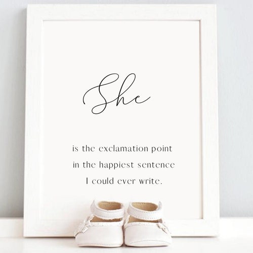 To My Daughter Nursery Quotes Baby Girl Nursery Wall Art Etsy