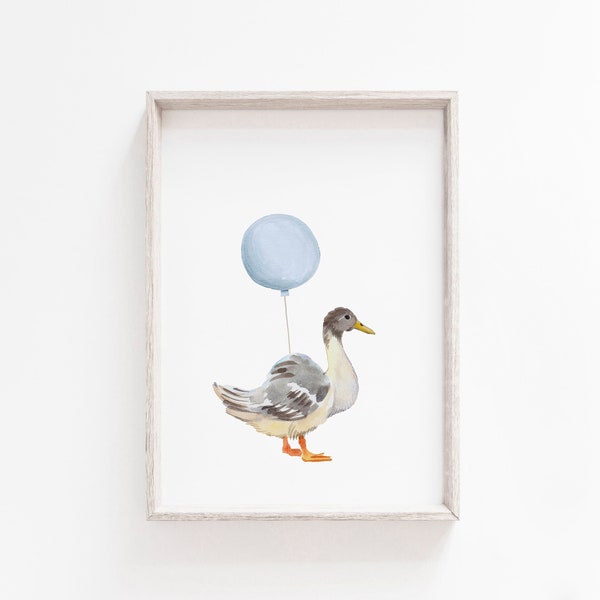 Duck Nursery Print | Duck Nursery Wall Art | Nursery Decor | Printable Wall Art