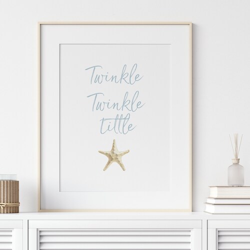 Ocean Nursery Twinkle Twinkle Little Star Print Beach Etsy ocean-nursery-twinkle-twinkle-little-star-print-beach-etsy