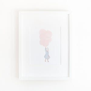 Nursery Wall Art Girl | Nursery Prints Girl | Baby Girl Nursery | Balloons Print | Printable Wall Art | Pink Nursery | Digital Download