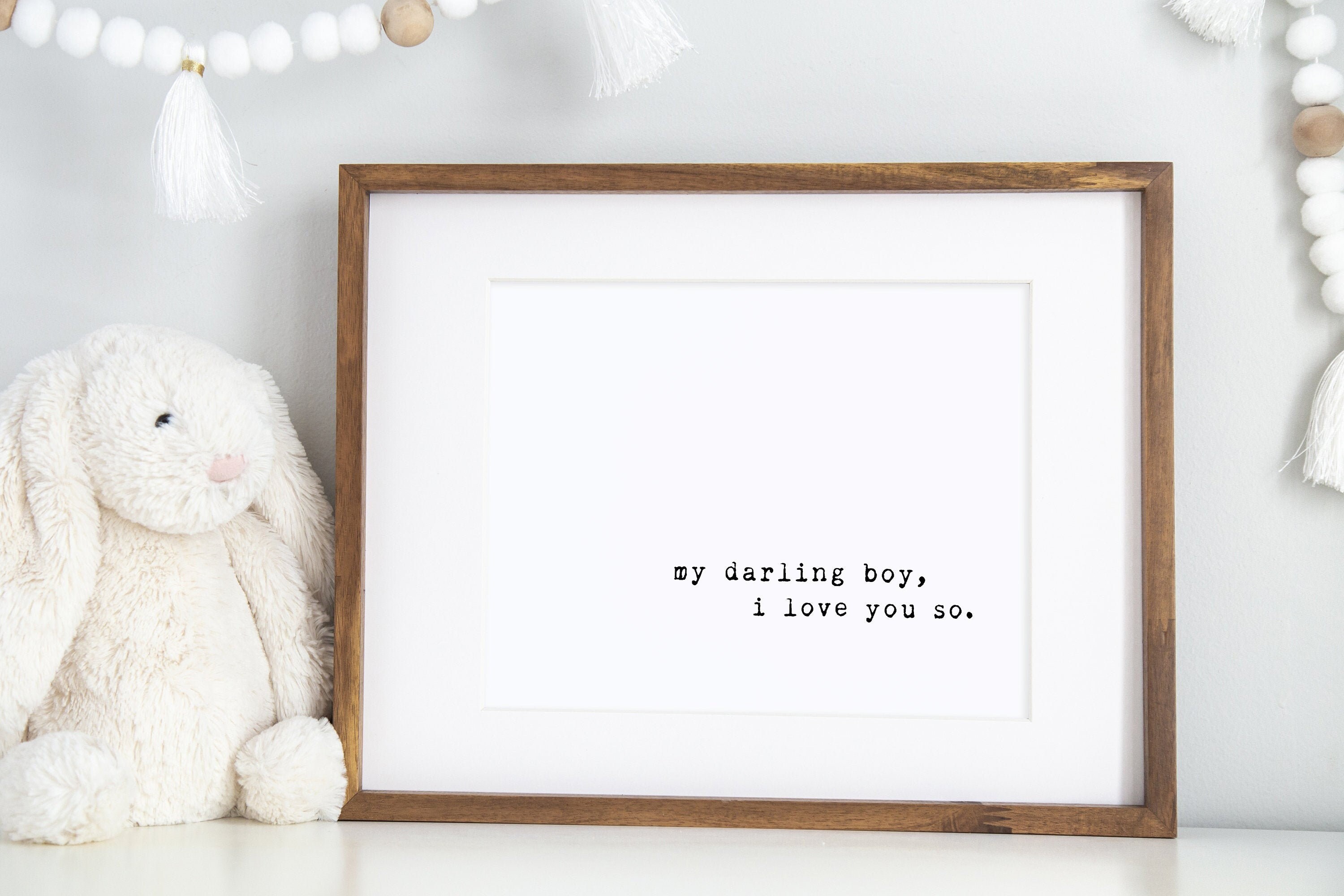 My Darling Boy I Love You so Print Baby Boy Nursery Boy Etsy Australia