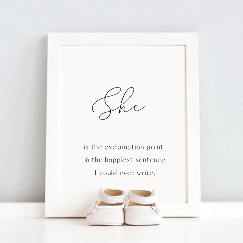 Nursery Wall Art Print Printable Quotes for Baby Room Etsy