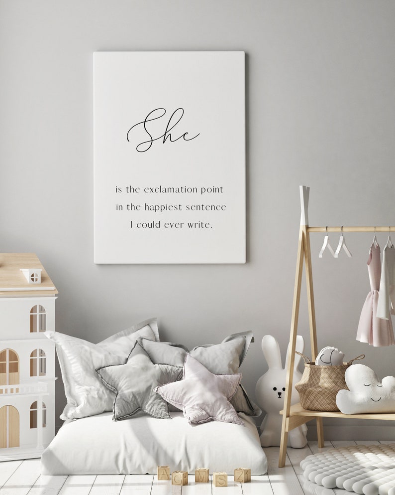 Nursery quote print Nursery prints Baby girl quotes Nursery Etsy
