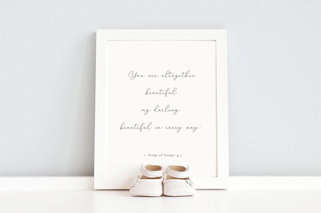 Nursery Quotes for Girls, Nursery Quote Print, Nursery Prints, Baby ...