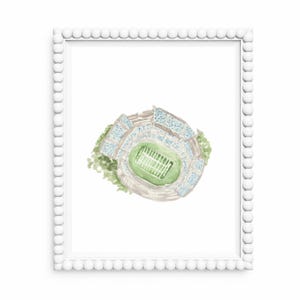 Watercolor Football Stadium Art Print: Nursery Decor (Digital Download)