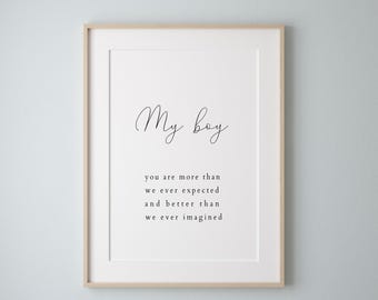 Boy nursery quotes print, Boy nursery wall decor, Nursery wall art, Nursery decor boy, Printable wall art, Digital download