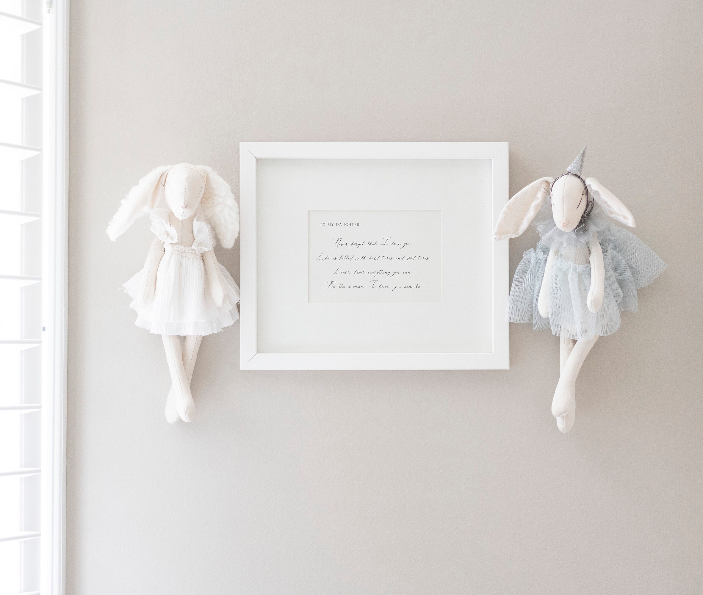 To My Daughter Nursery Quotes Baby Girl Nursery Wall Art Etsy