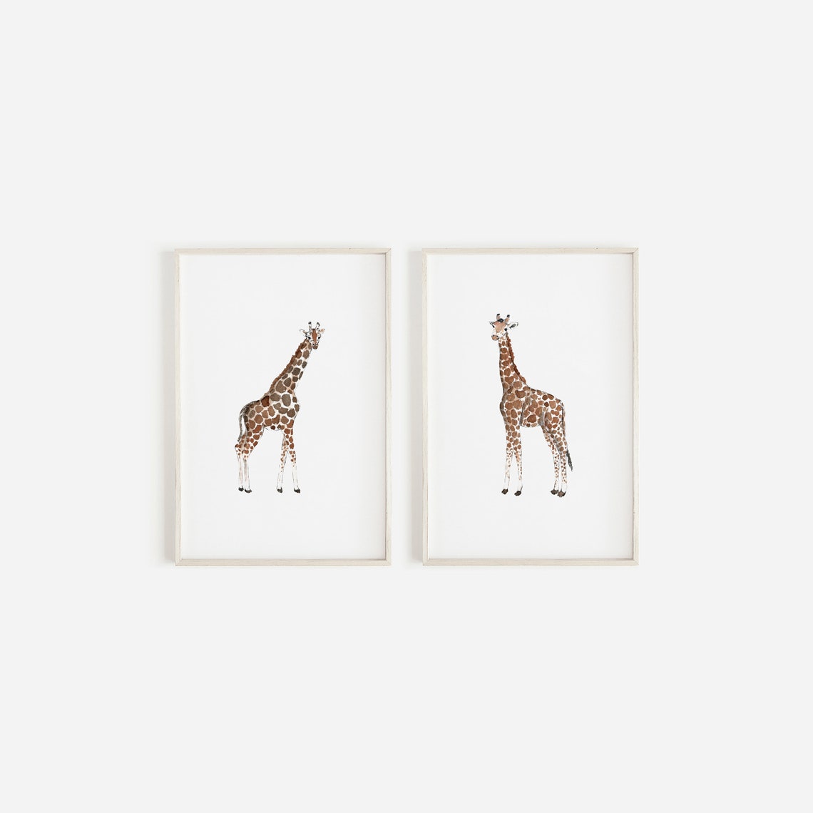 Safari Nursery Prints Giraffe Print Safari Nursery Decor Etsy