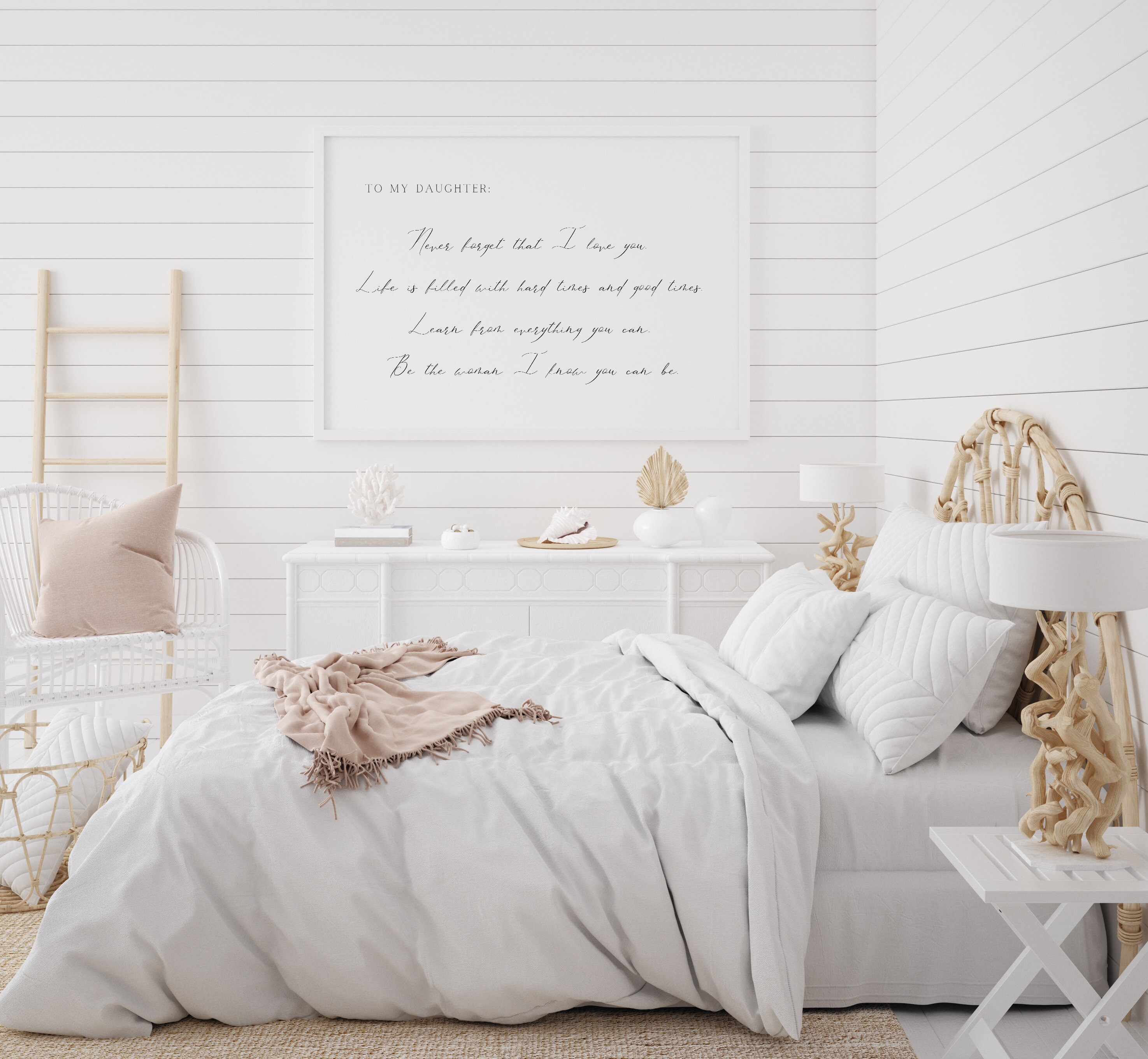 To My Daughter Nursery Quotes Baby Girl Nursery Wall Art Etsy